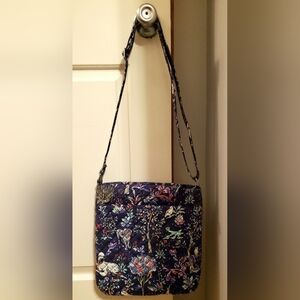 Vera Bradley Forbidden Forest Triple Zip Hipster